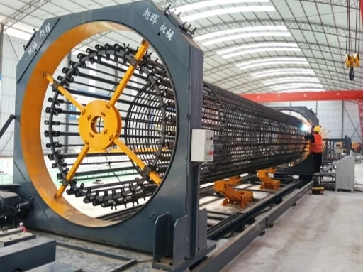 Reinforcement cage rolling welding machine